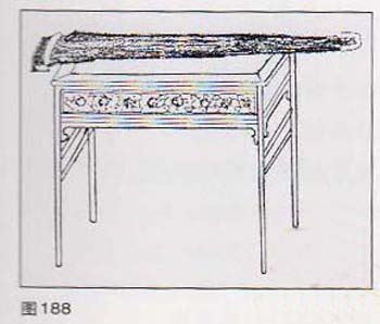 图188是《听琴图》的琴桌