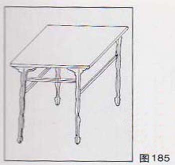 图185是《高僧观棋图》的桌子